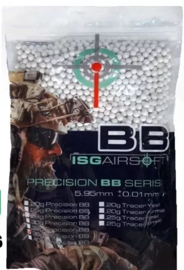 ISG Airsoft 0,20 Gram 6 mm Airsoft BB (5000 Adet - 1 Kg)