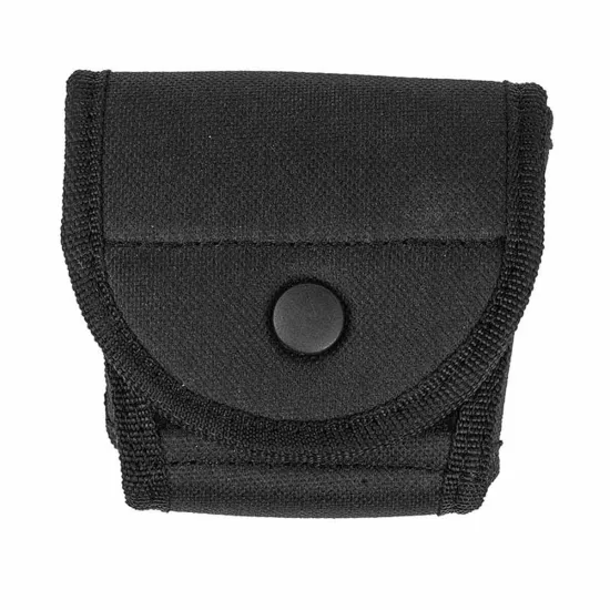 Cırtlı Butonlu Siyah Kelepçe Kılıfı