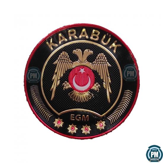 Çevik Kuvvet Karabük Kol Arması 3D Yeni Tip Arma