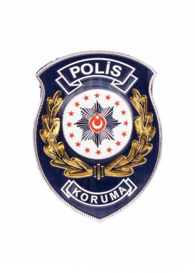 Koruma Şube Polis Kol Görev Arması Görev 3 Boyutlu EGM