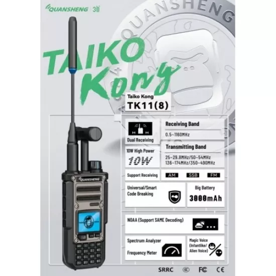 QUANSHENG TK11(8) Full Band Amatör El telsizi