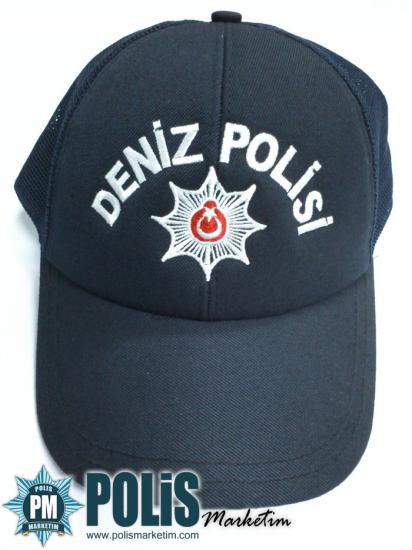 Deniz Polisi Yazlık  Şapka ( reflektörlü ) 1.kalite