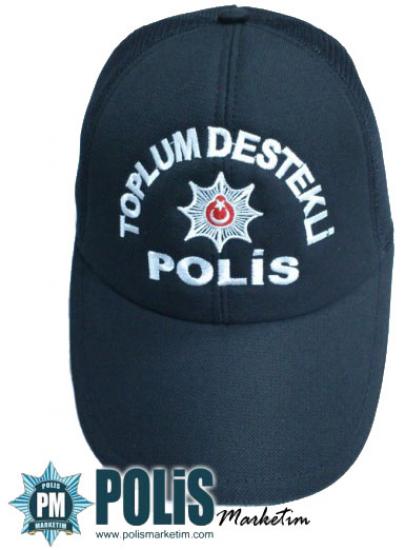 Toplum Destekli Polis  Şapkası ( reflektörlü ) 1.kalite