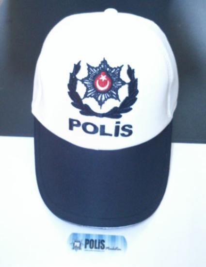 Trafik Polisi Amir Yazlık Şapka  ( reflektörlü ) 1.kalite
