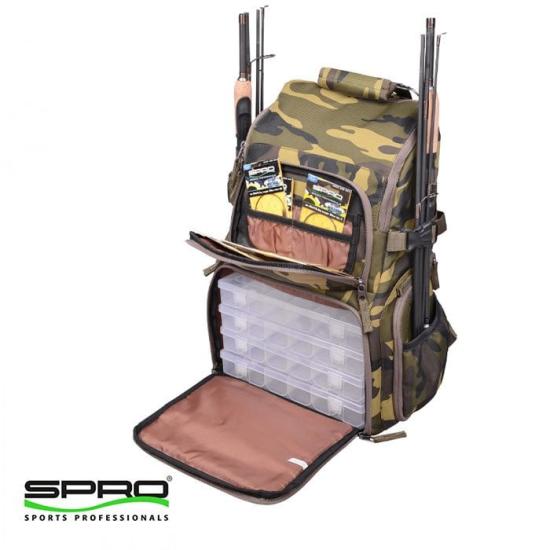 SPRO Bag Pack 1 Balıkçı/Kampçı Çantası Kamuflaj