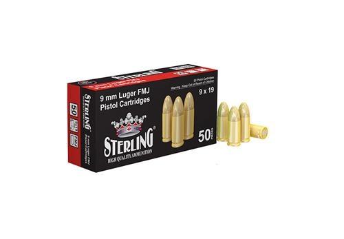 9X19 MM (LUGER) TURAÇ STERLING FMJ-124 GRN. TABANCA FİSEĞİ