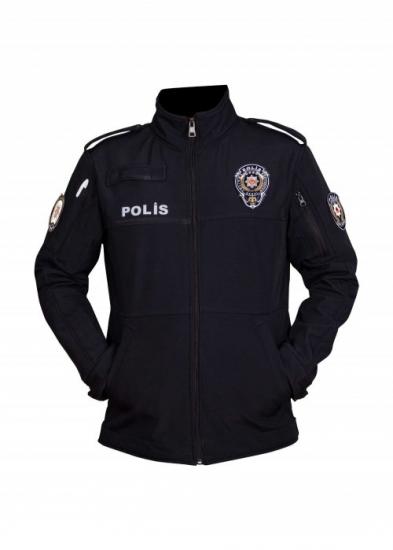 Yeni Model Lacivert Softshell Spor Polis Montu