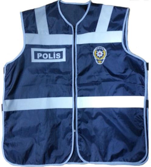 Polis Yeleği Reflektörlü (yazıları baskıdır )