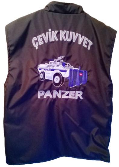 Çevik Kuvvet Panzer  Yeleği 1. Kalite (çift taraflı) Nakış ,Reflektif