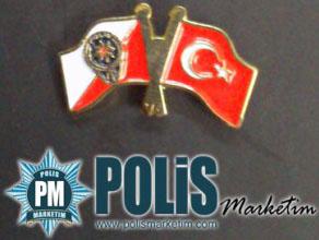 Polis - Türk Bayrağı Yaka Rozeti