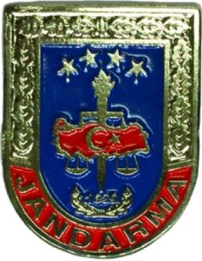 Jandarma Metal Cüzdan Arması (Stickerli)