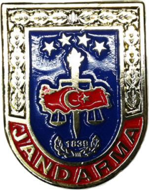Jandarma  Metal  Cüzdan Arması (çivili)