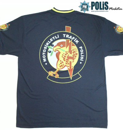 Motosikletli  Trafik Polisi T-shirt  (şahin) L Beden