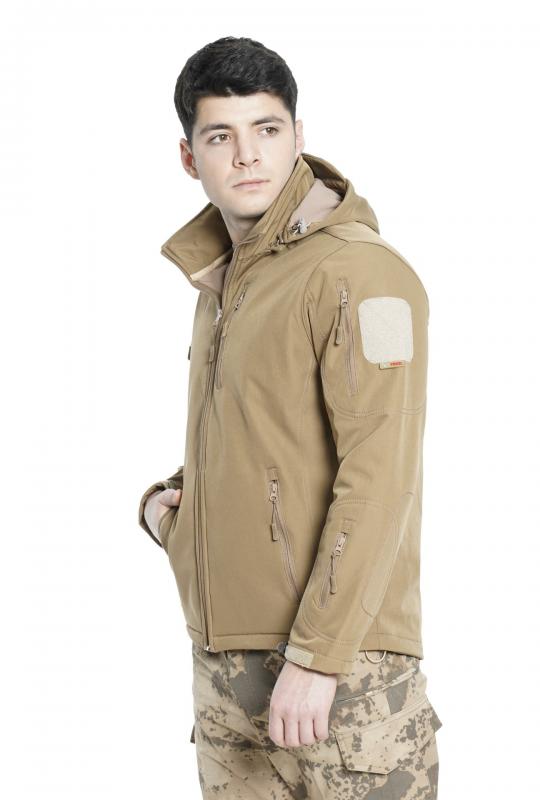 Softshell Yağmur Geçirmez Mont Tan