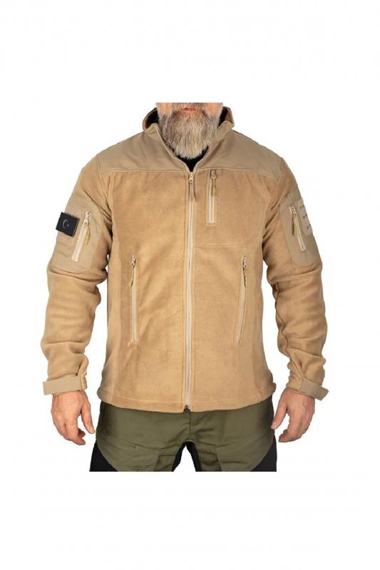 Tan Softshell Parçalı Taktik Polar