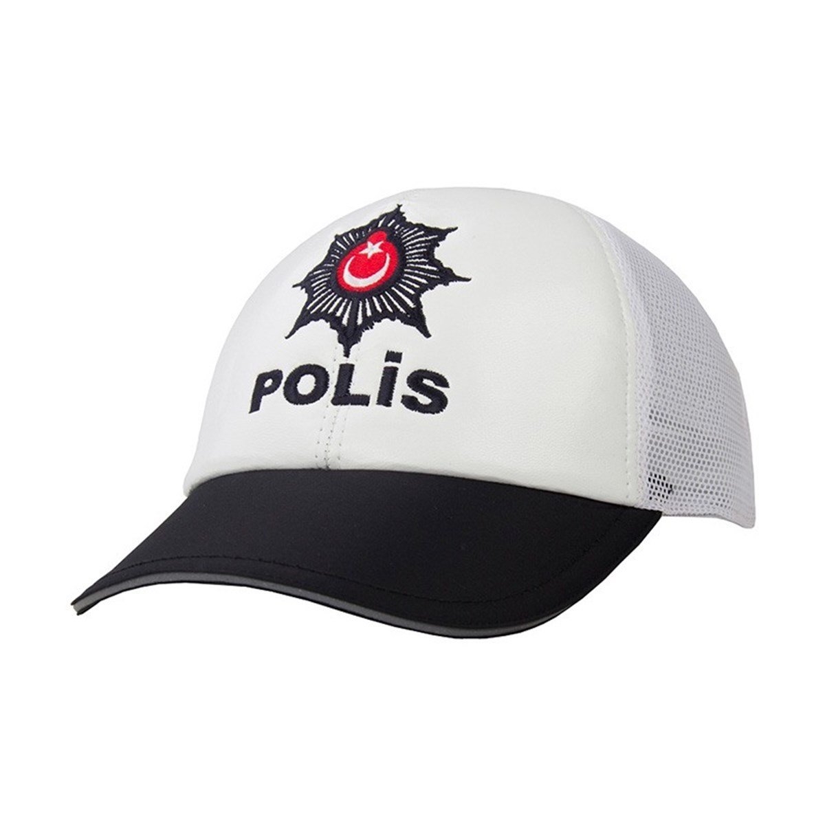 Trafik Polisi Amir Yazlık Şapka  ( reflektörlü ) 1.kalite