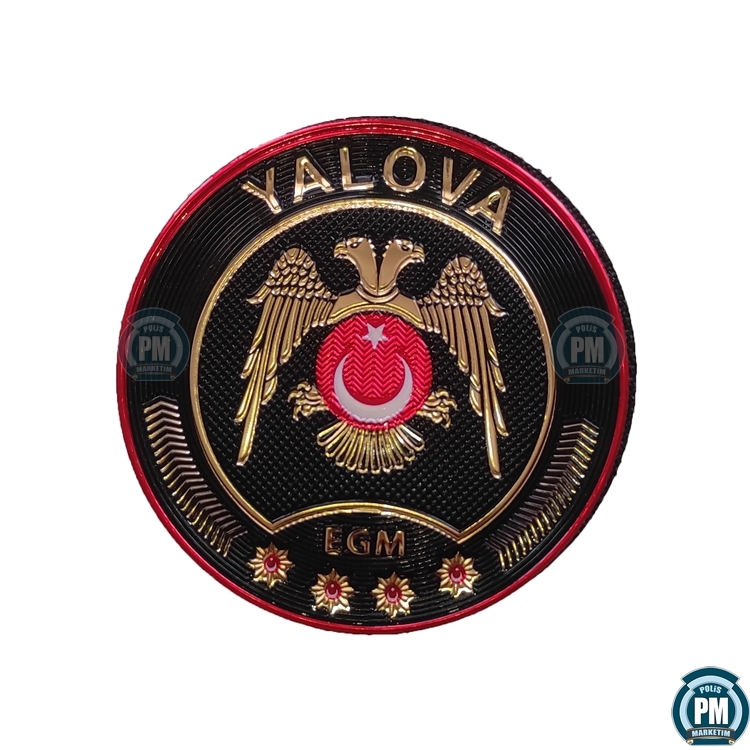 Çevik Kuvvet Yalova Kol Arması 3D Yeni Tip Arma