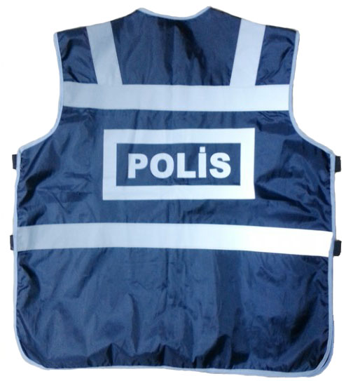 Polis Yeleği Reflektörlü (yazıları baskıdır )