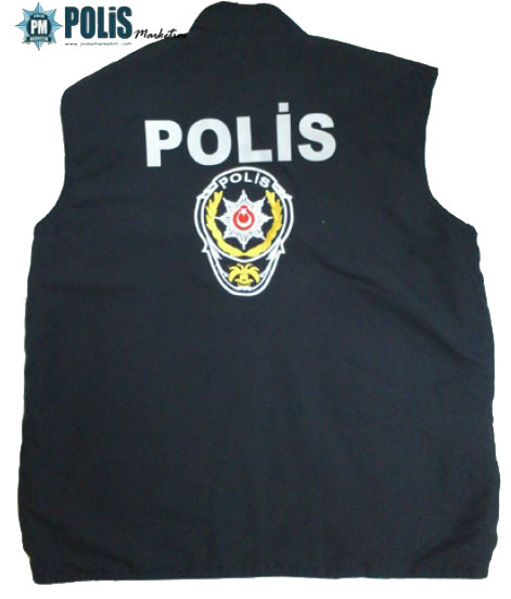 ÇİFT TARAFLI SİVİL POLİS YELEĞİ (LACİVERT)